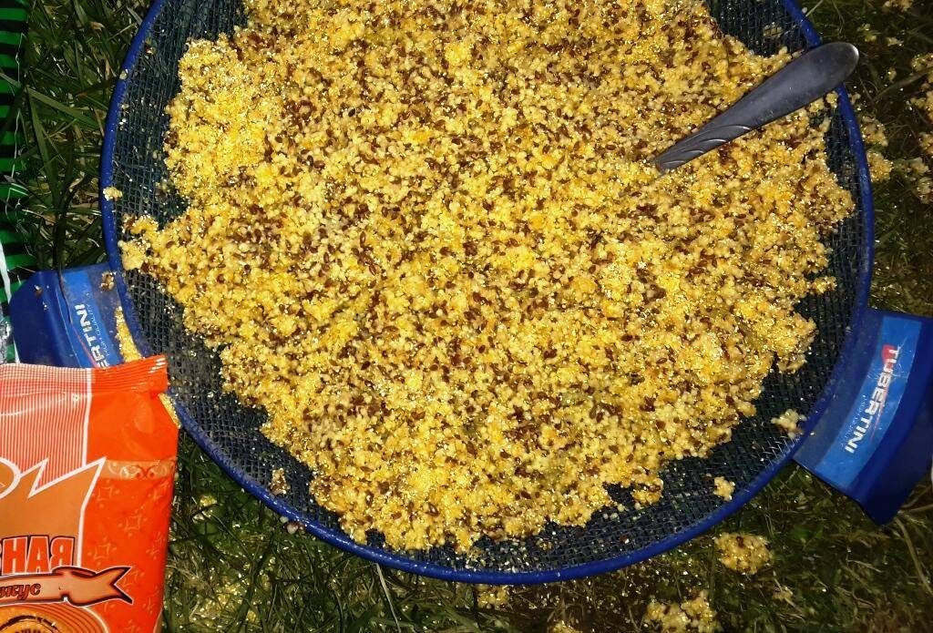 Фото приготовленной прикормки 