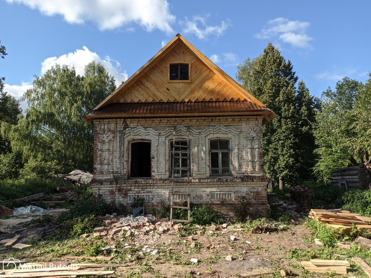 Новый фронтон дома прадеда под старину. Повторяем то, что было раньше |  Вятский Хутор | Дзен