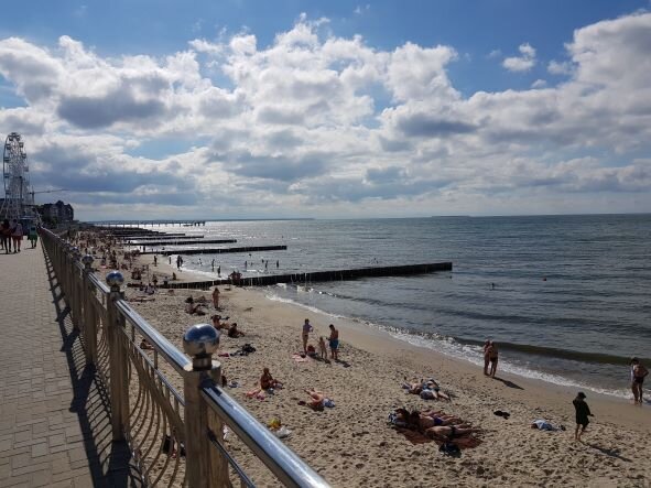 Городской пляж Зеленоградска