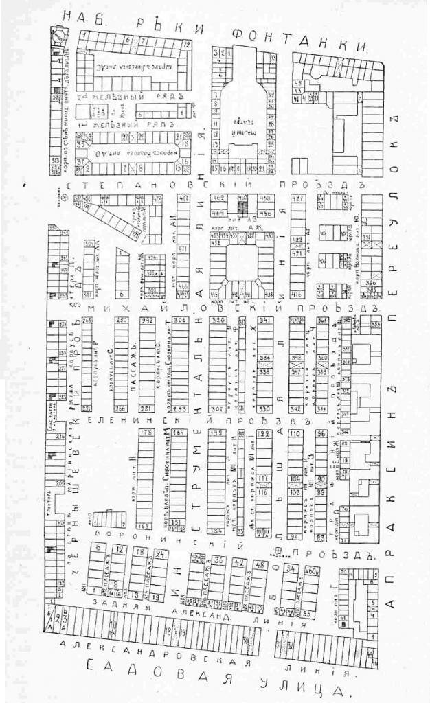 План рынка на 1914 год, источник фото  - citywalls.ru
