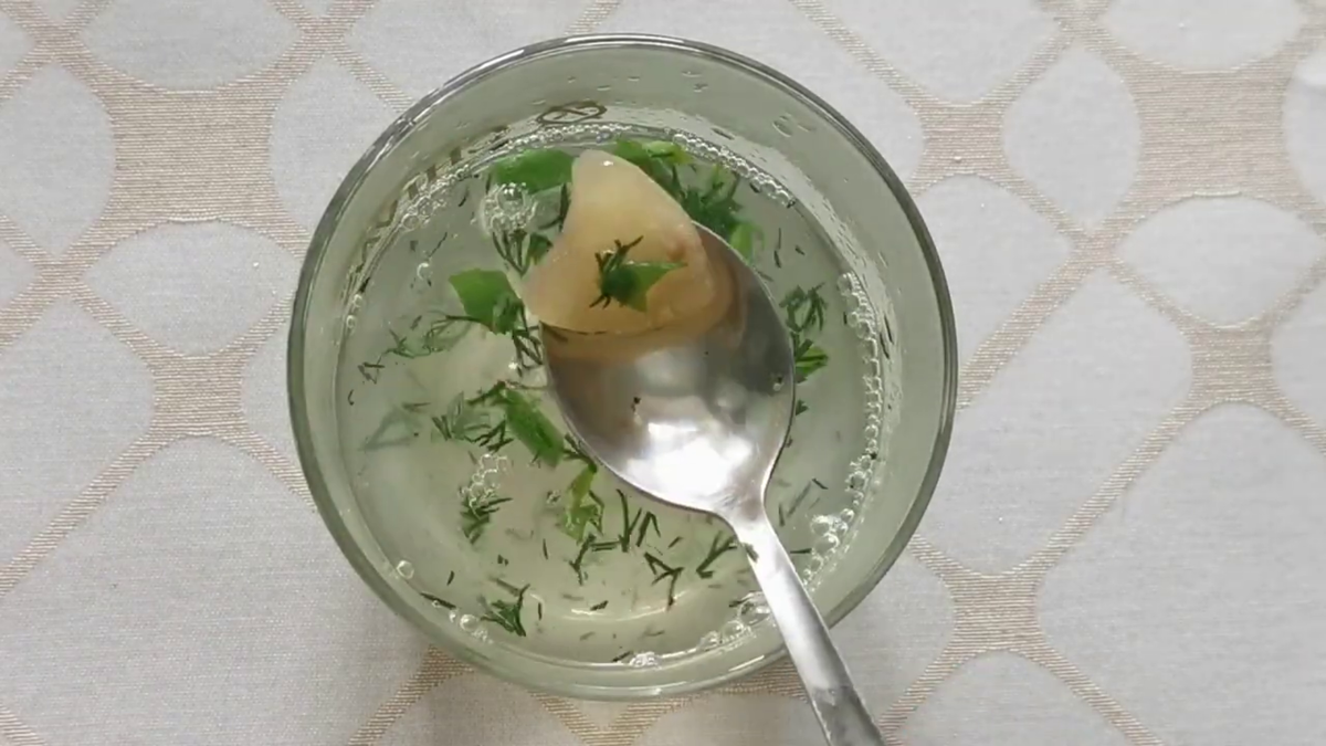 Бульон  в холодное время года.