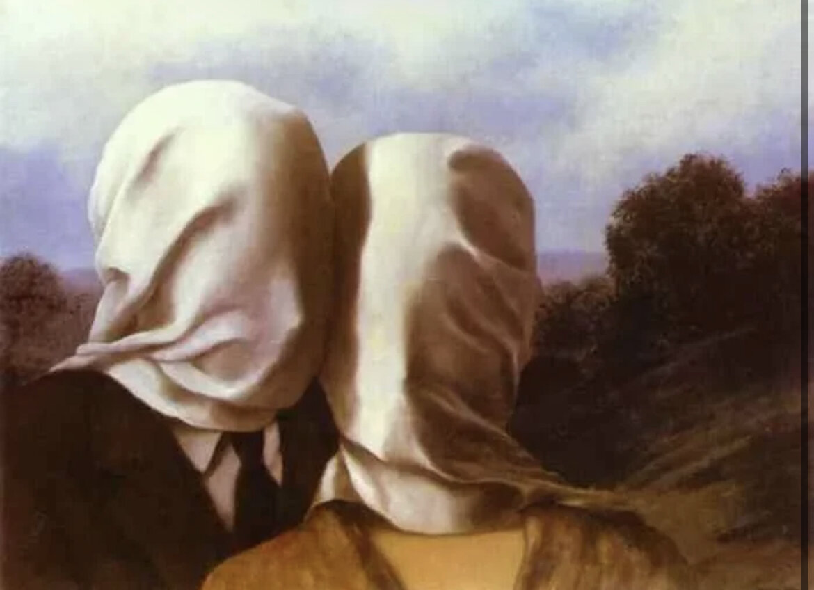 «Влюблённые» Рене Магритт (вторая версия картины)