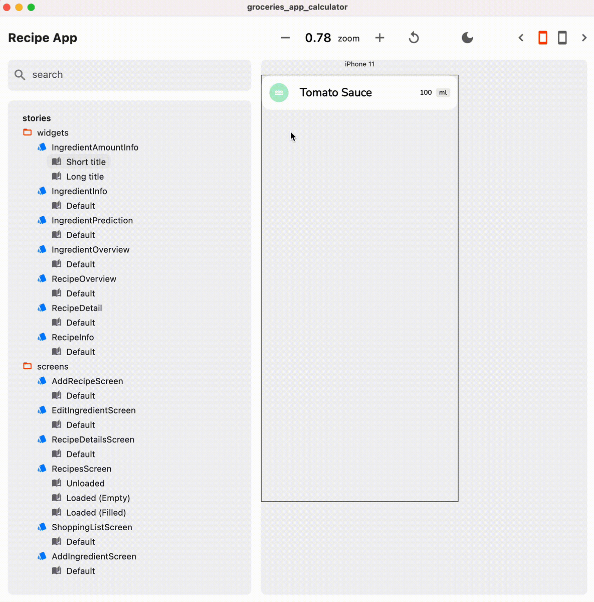 Разработчики могут демонстрировать все свои виджеты и экраны в Widgetbook.