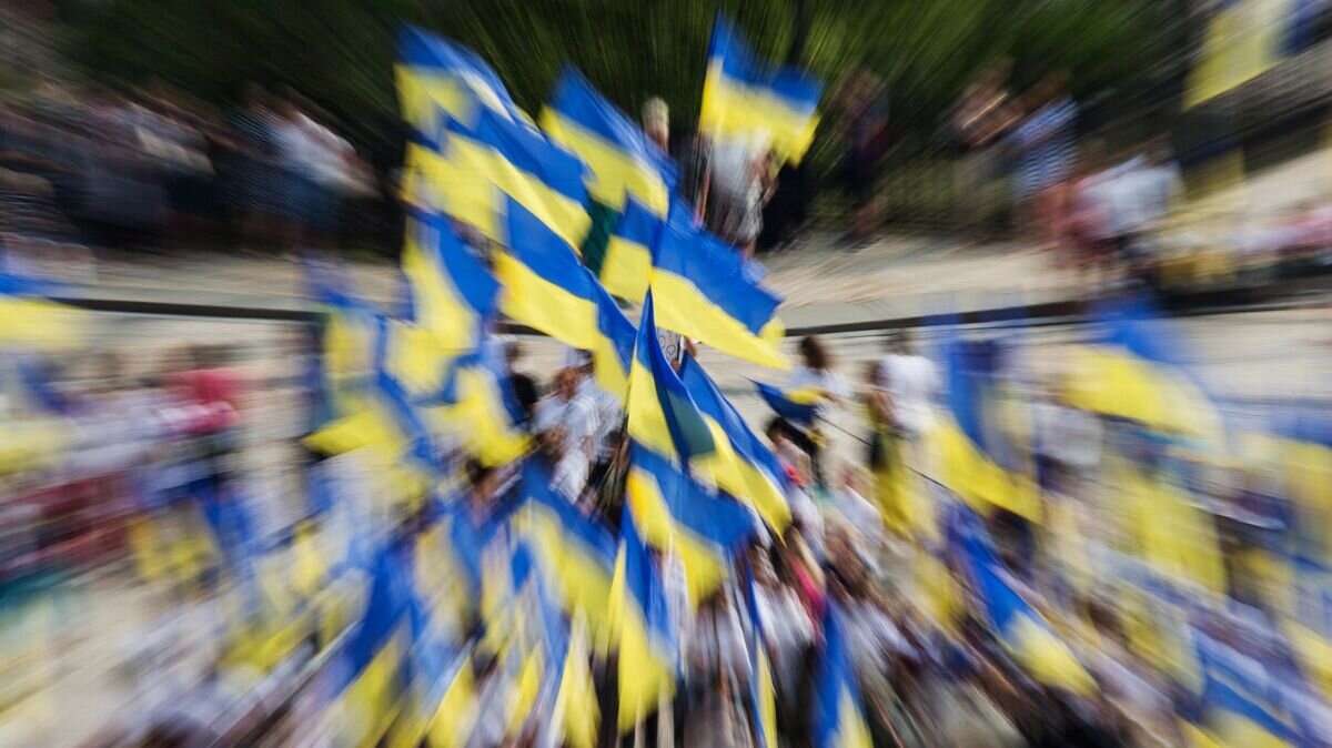    Праздничные мероприятия в Киеве, посвященные Дню флага Украины © РИА Новости / Пресс-служба президента Украины