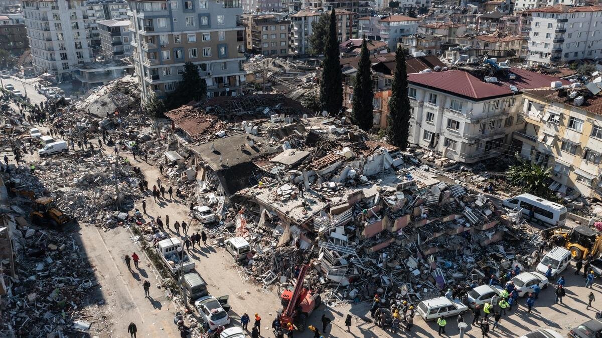    Последствия землетрясения в Турции:Burak Kara/Getty Images