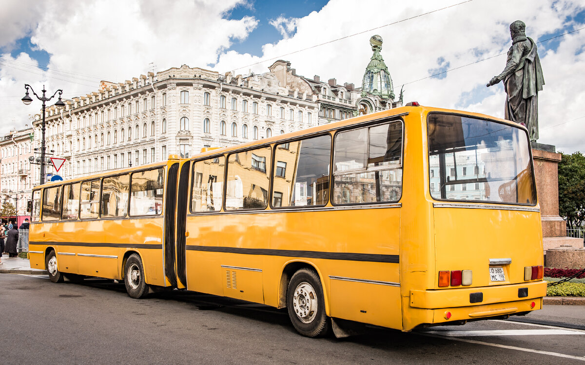 Экскурсионный маршрут Т2. Часть вторая. Автобусная (Ikarus 280.03) |  РетроЛайн: путешествие по Советскому Ленинграду | Дзен