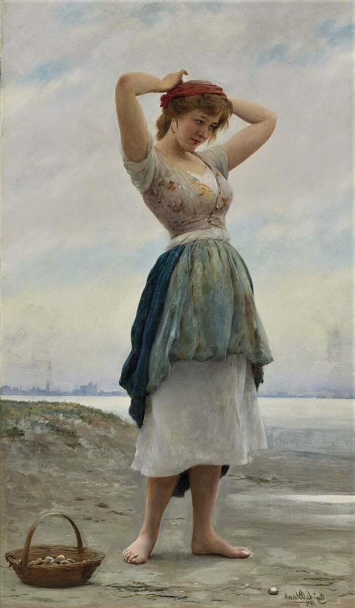 Эжен де Блаас, «На пляже»