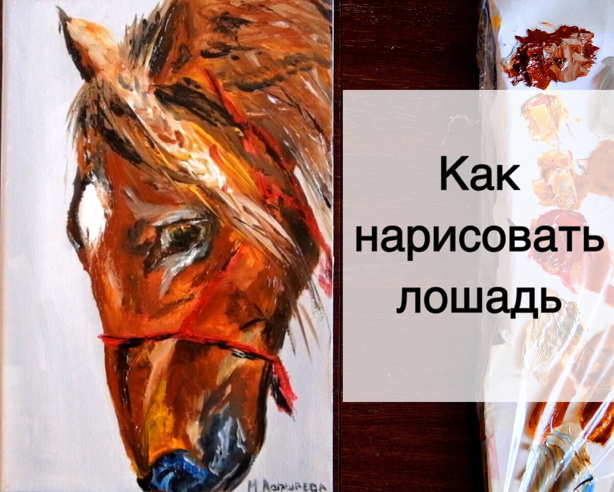 Как нарисовать лошадь рисуем лошадь маслом. Поэтапно Художник. | Жизнь  художника | Дзен