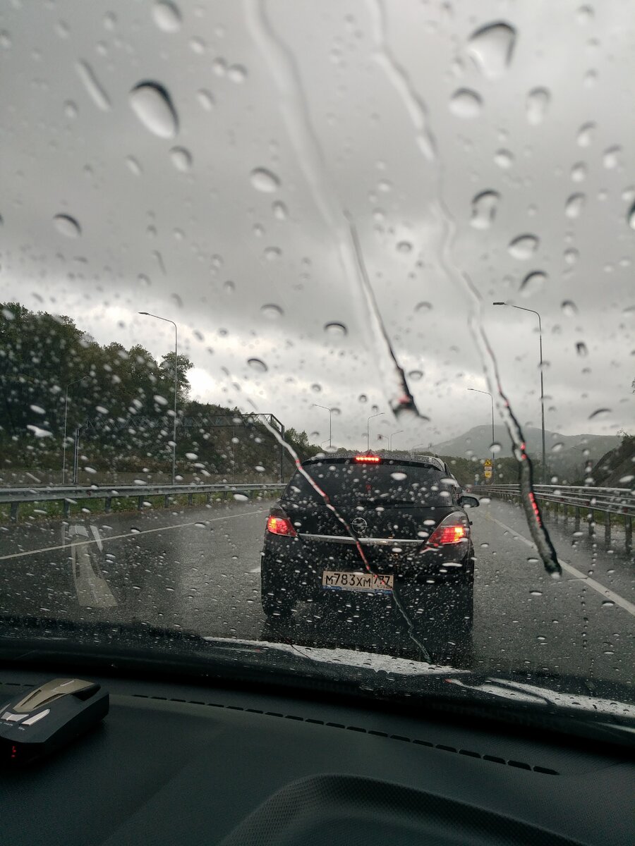 Дорога с п. Лермонтово в Краснодар. 2018 г.