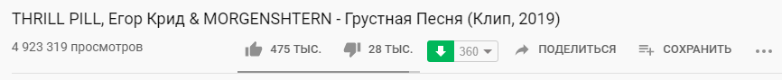 4.9 млн просмотров и 475 тысяч лайков. нормально так за 3 дня