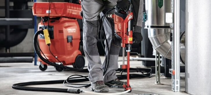 Система удаления шлама Hilti с рециркуляцией воды.