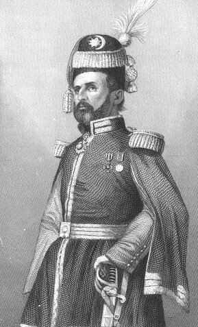 Садык-паша (М. С. Чайковский) - командир "Славянского легиона". Худ. А. Олещинский