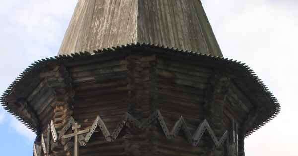 Повал, соединяющий "восьмерик" с шатром Кондопожской церкви