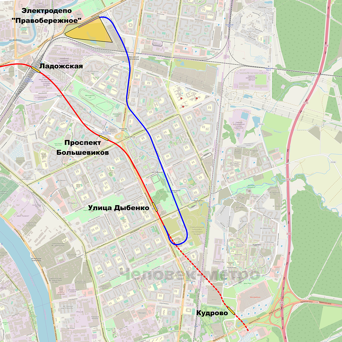 Проект метро кудрово