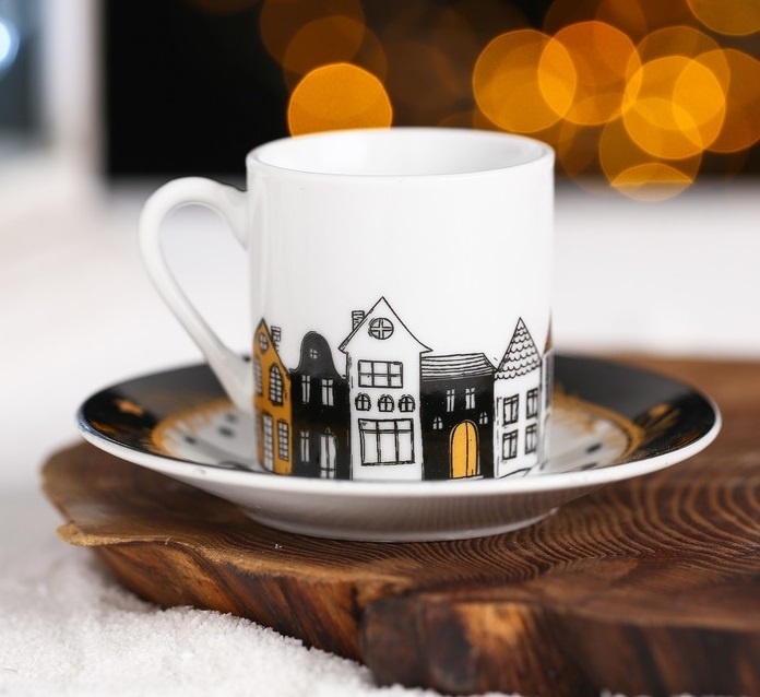 Набор блюдце и чашка, 250рублей