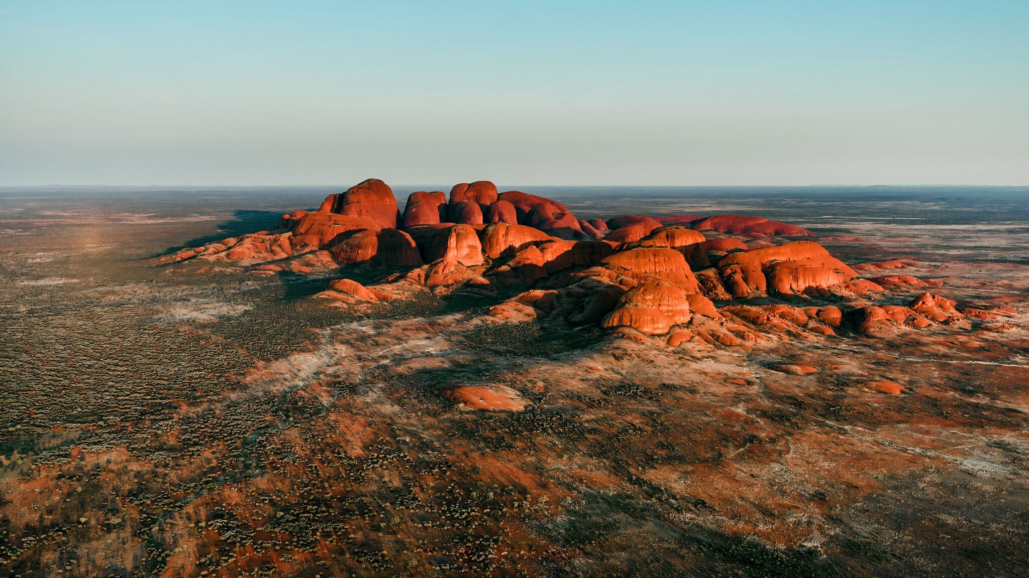 Загадочные скалы Ката-Тьюта в Австралии
