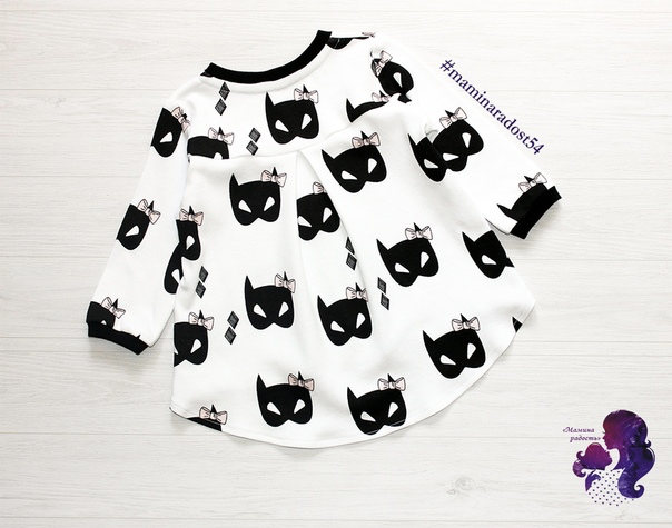 Туника на девочку со складкой