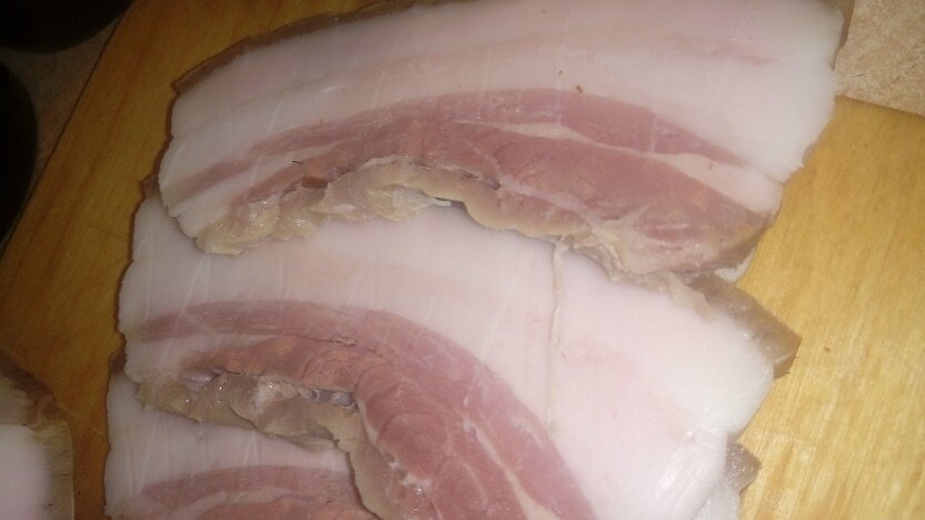 готовый продукт горячего копчения.