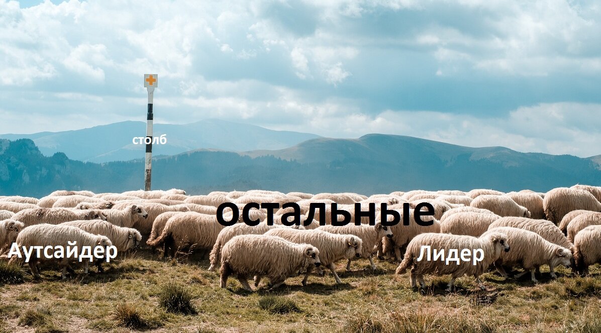 Все члены группы лидерами, как и аутсайдерами быть не могут .