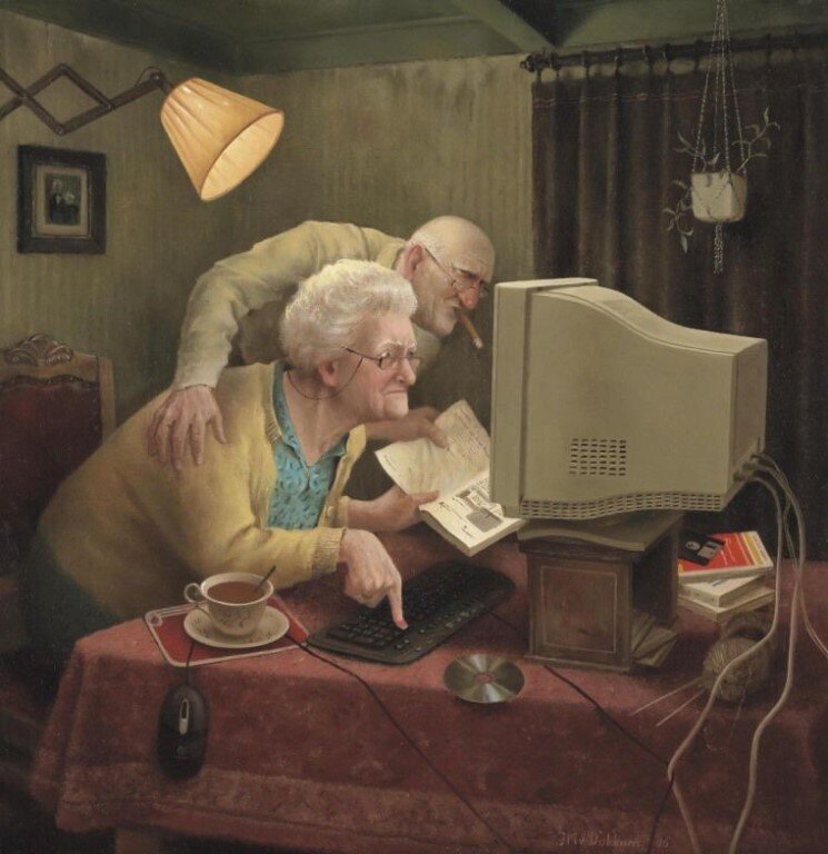 Работа художника Marius van Dokkum 
