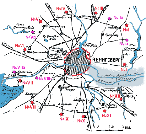 Карта кенигсберга 1945