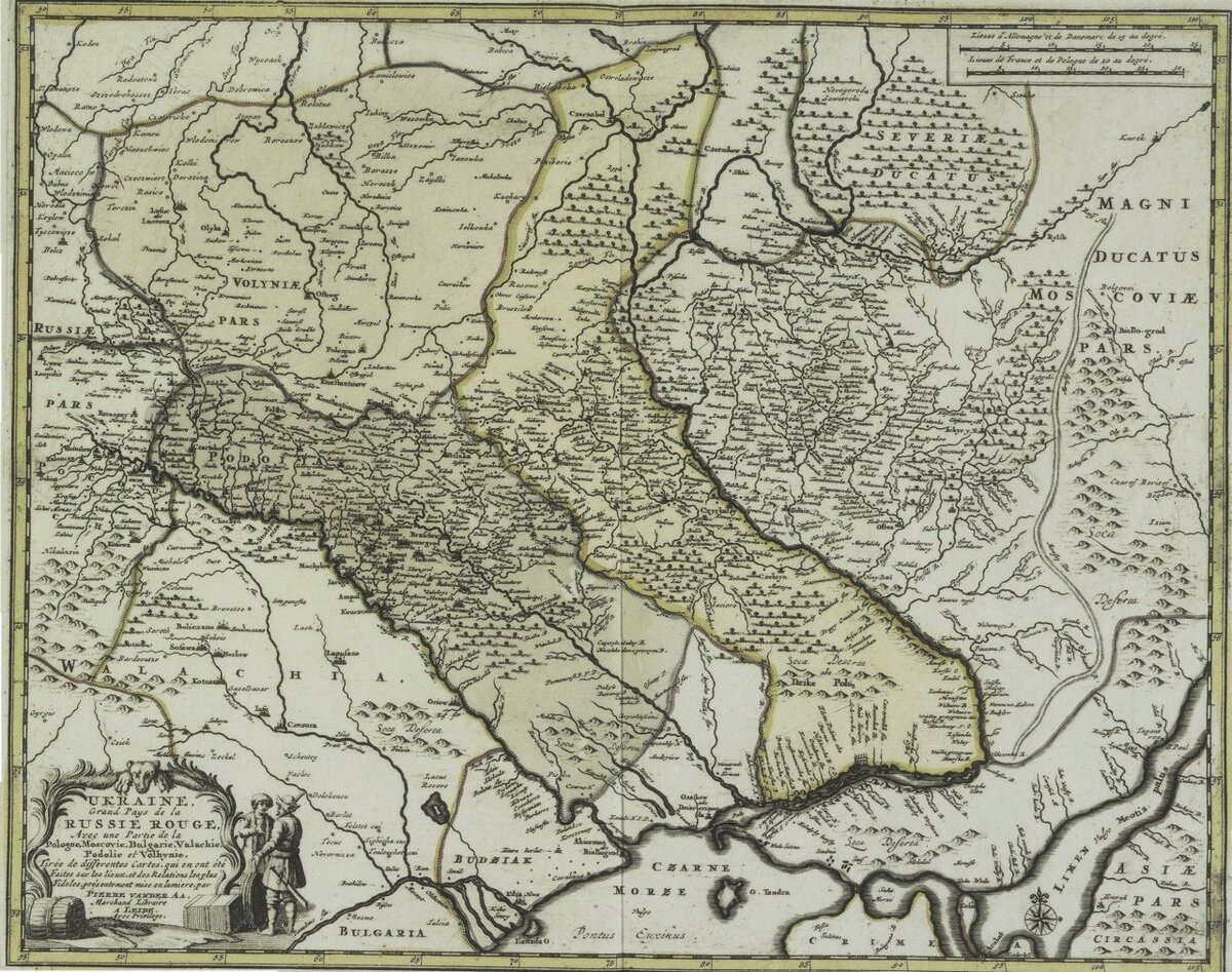 Карта руси 1600