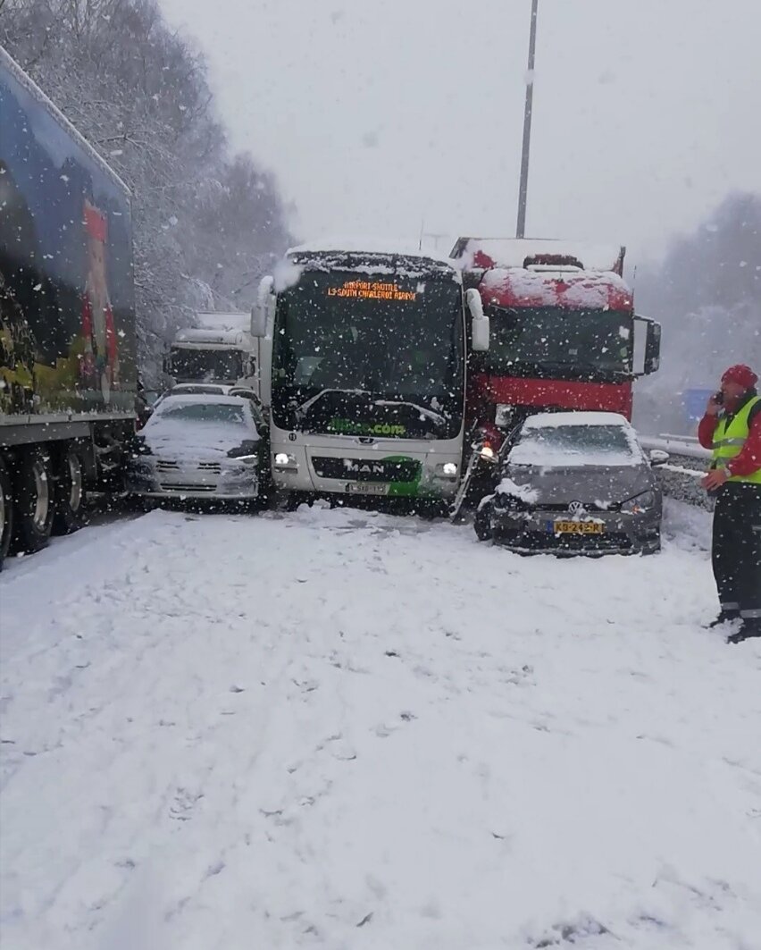 Массовое ДТП в Бельгии