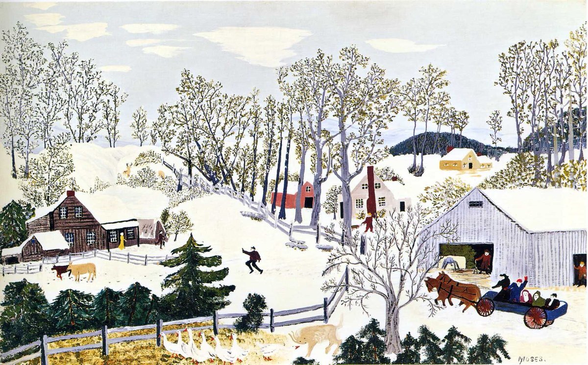 Grandma moses картины