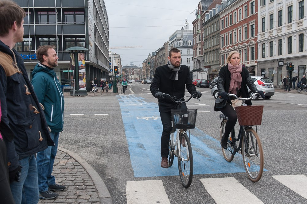 Город удобный для жизни. Велодорожки в Дании. Датчане на велосипедах. Велосипед из Дании.