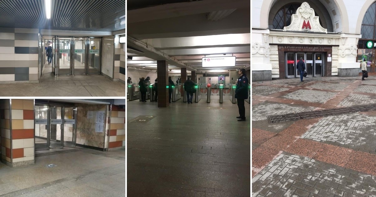 Станции «Царицыно», «Домодедовская» и «Комсомольская». Фото: telegram / DtRoad