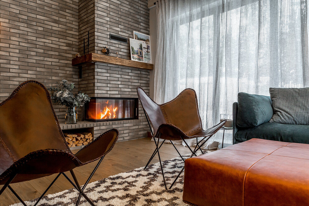 Клинкерная плитка в стиле скандинавского лофта