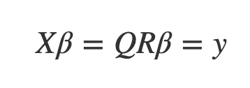 Q r разложение