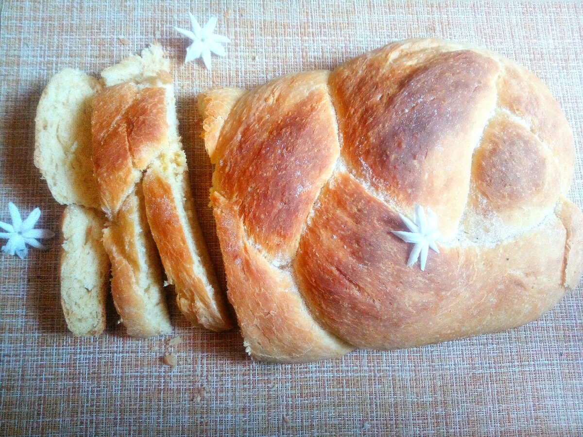 Пирог из белого хлеба в духовке
