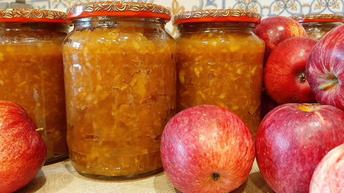 Простой рецепт джема из яблок в домашних условиях