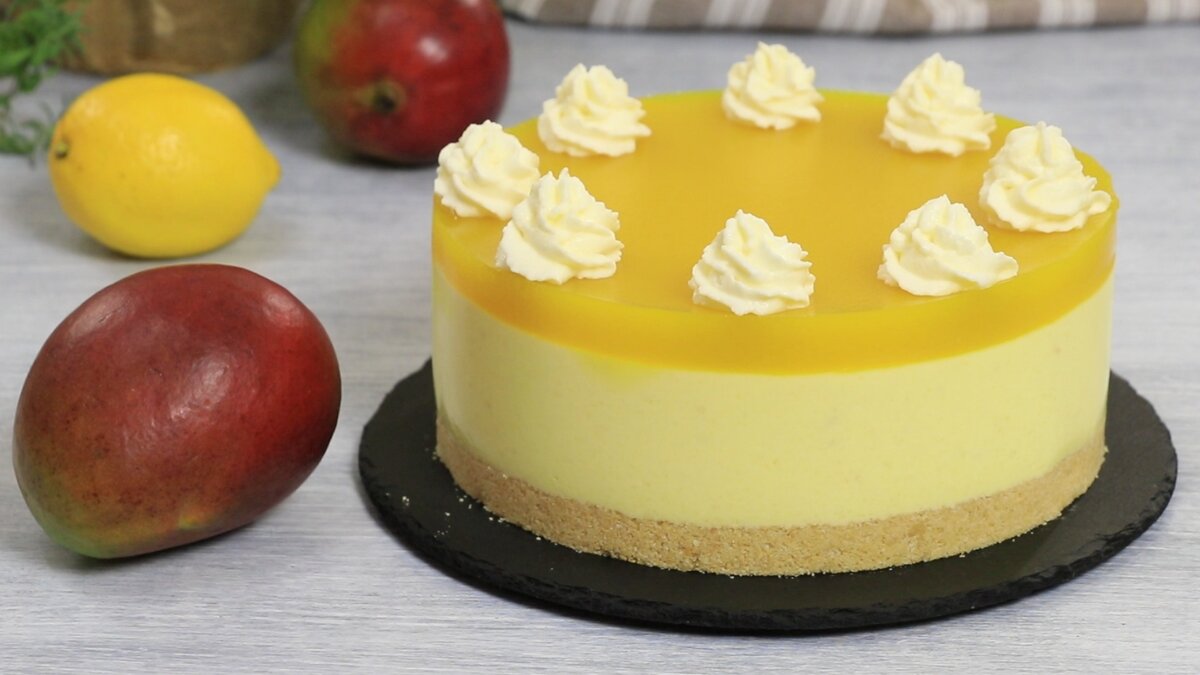 Рецепт: Манговый чизкейк (без выпечки). Как приготовить Манговый чизкейк (без выпечки)?