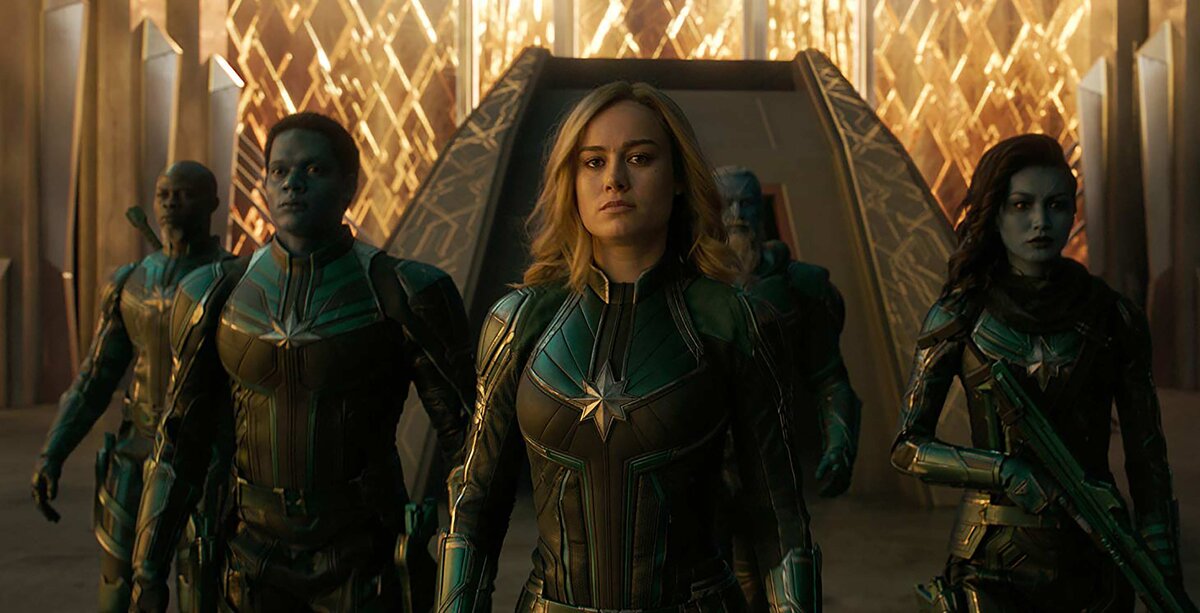 Кадр из фильма "Капитан Марвел", 2019 г.