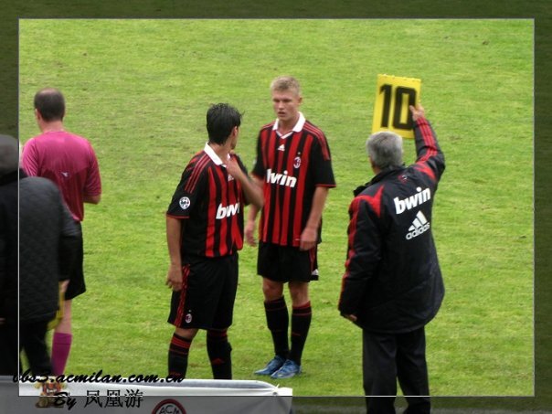 Александр Меркель в составе молодежной команды  «Милана»