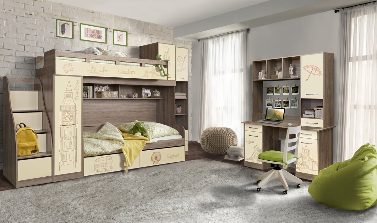 Набор мебели для детской "Бритиш"