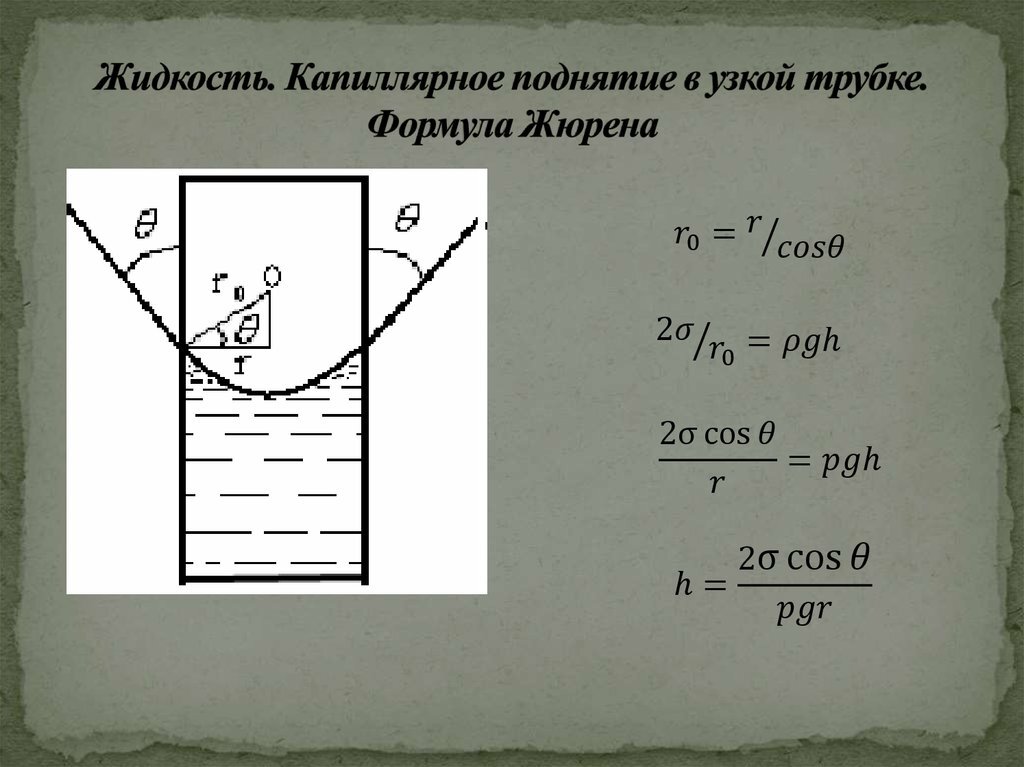 Эффект в жидкости позволяет за счет смачивания стенок узких щелей и трубок