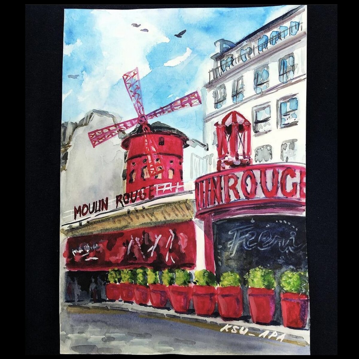 Мулен  Руж. Париж. Франция