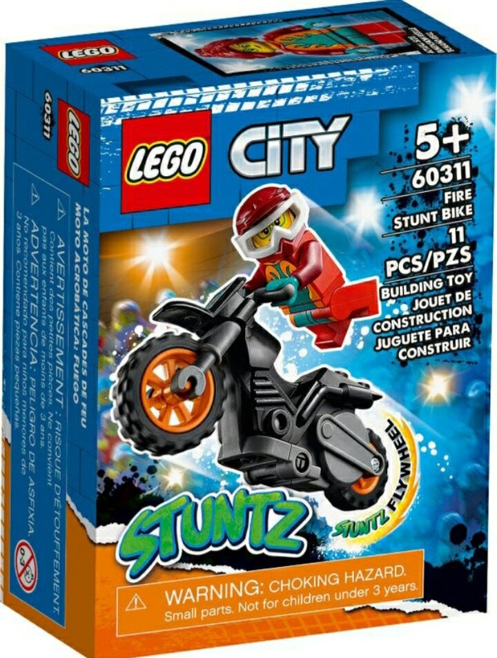 Лего CITY 60311 "Fire Stunt Bike".