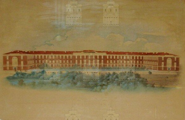 То самое каменное здание госпиталя