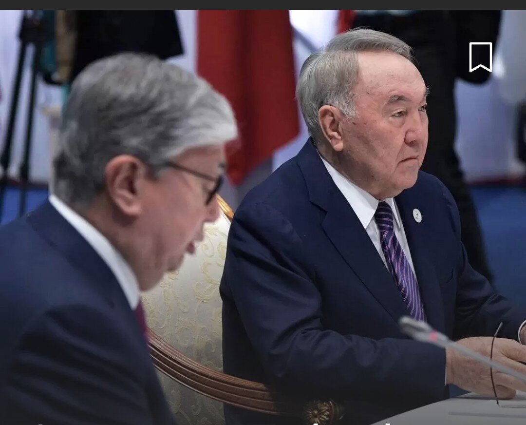 Президенты действующий и бывший — Токаев и Назарбаев. Фото взято с ресурса Яндекс.Картинки 
