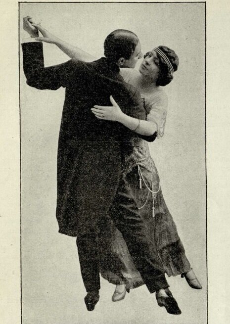 А вот так танец был представлен в женских журналах