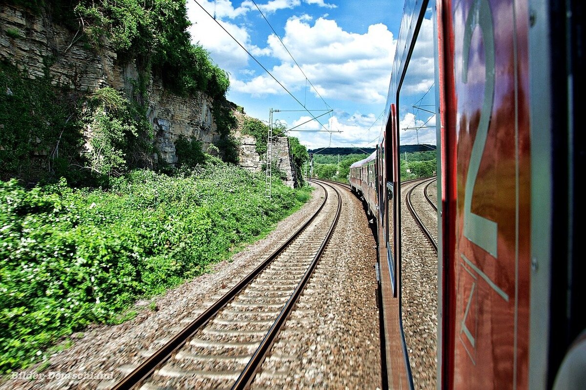 Поезд вдали. Пейзаж с железной дорогой. Пейзаж с поездом. Поезд на рельсах. Красивые железнодорожные пейзажи.