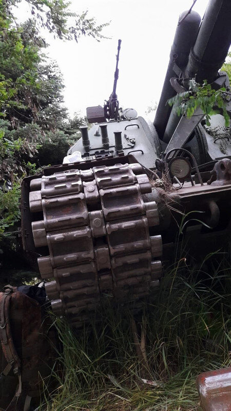 Фотограф смог поймать хороший ракурс у САУ МСТА-С