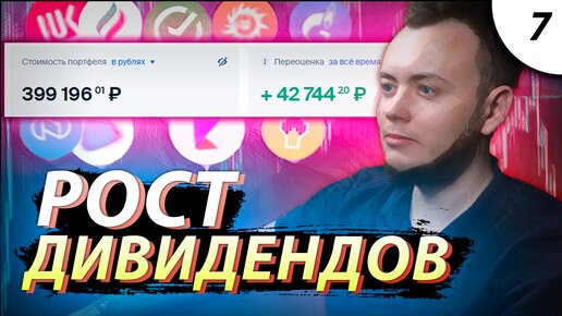 ИНВЕСТИРУЮ НА ПАДЕНИИ - Мой портфель всё ближе к финансовой независимости! / Инвестиции с нуля #7