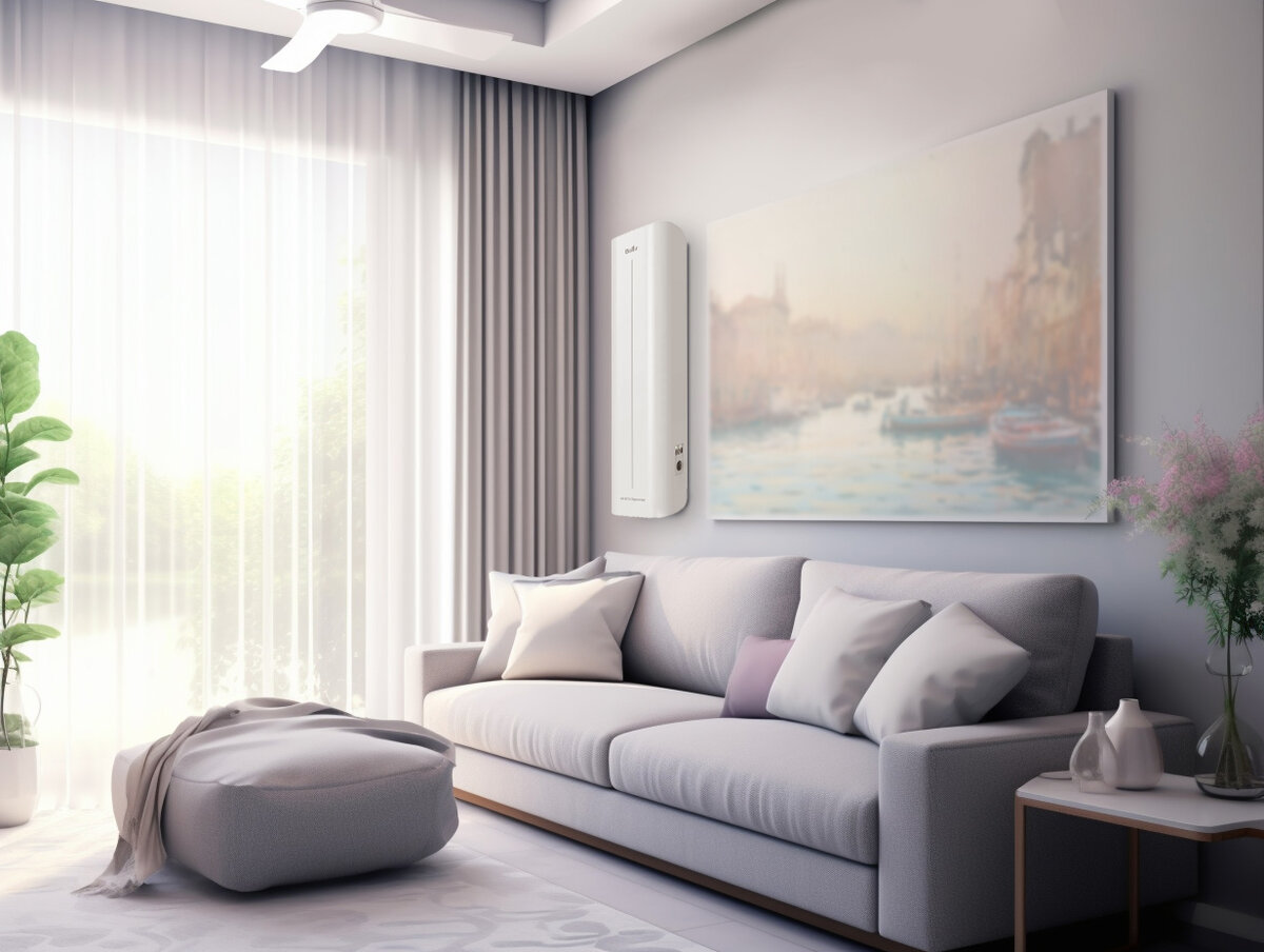 Бактерицидный рециркулятор BALLU прекрасно вписывается в интерьер.