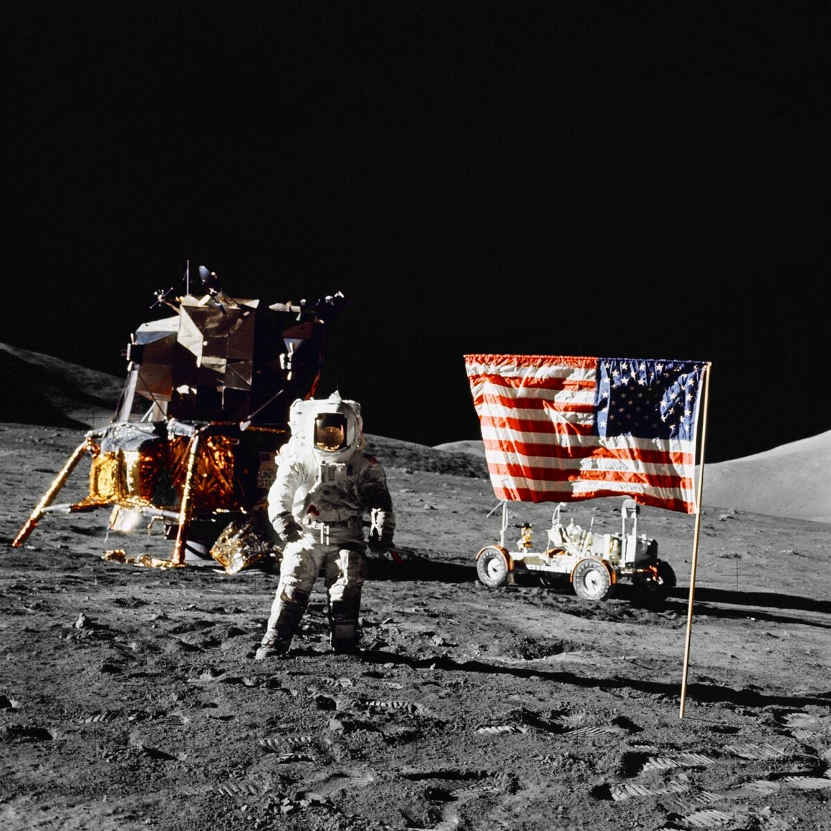 Американцы на луне в каком году