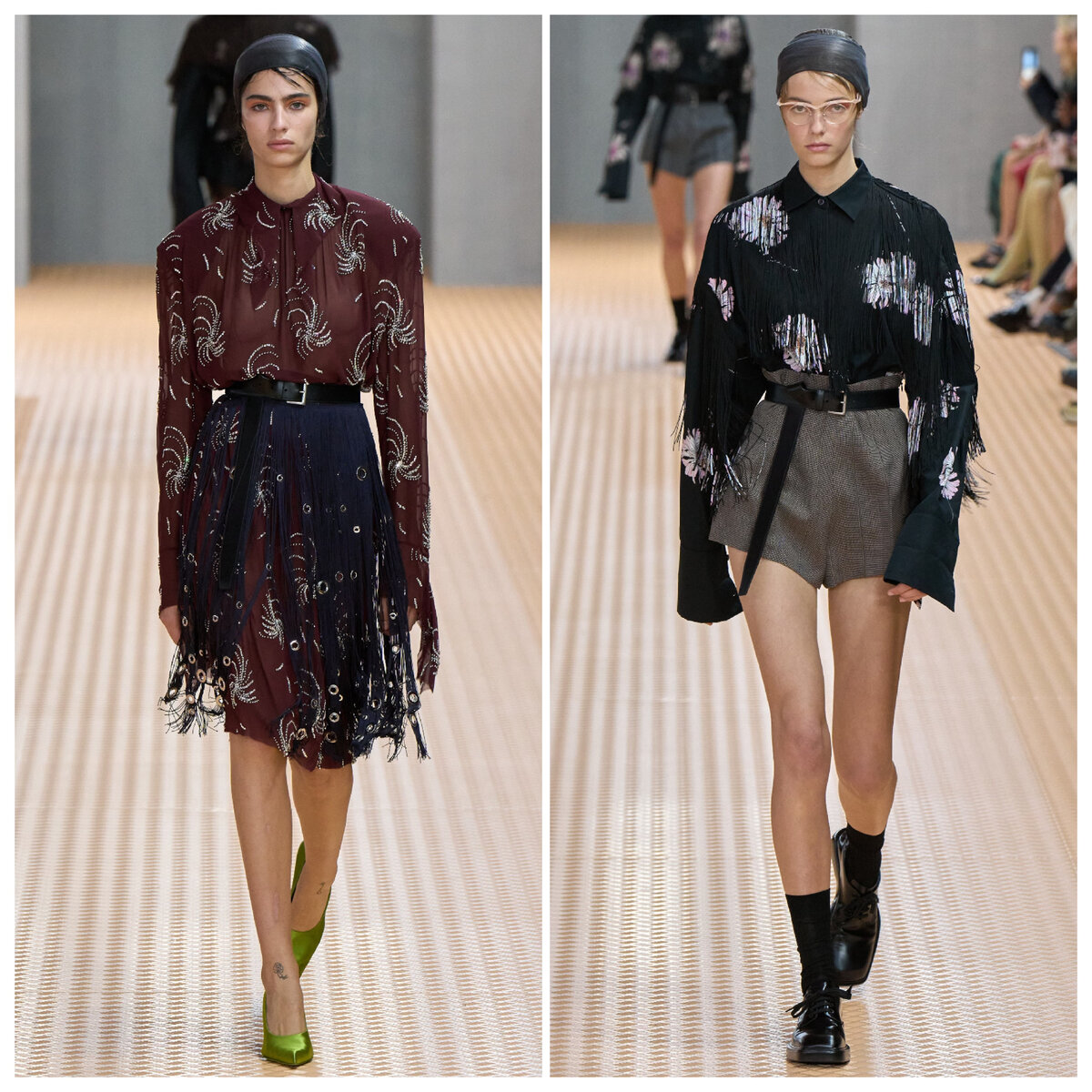 фото Vogue Ranway, коллекция Prada SS 2024, коллаж составлен автором